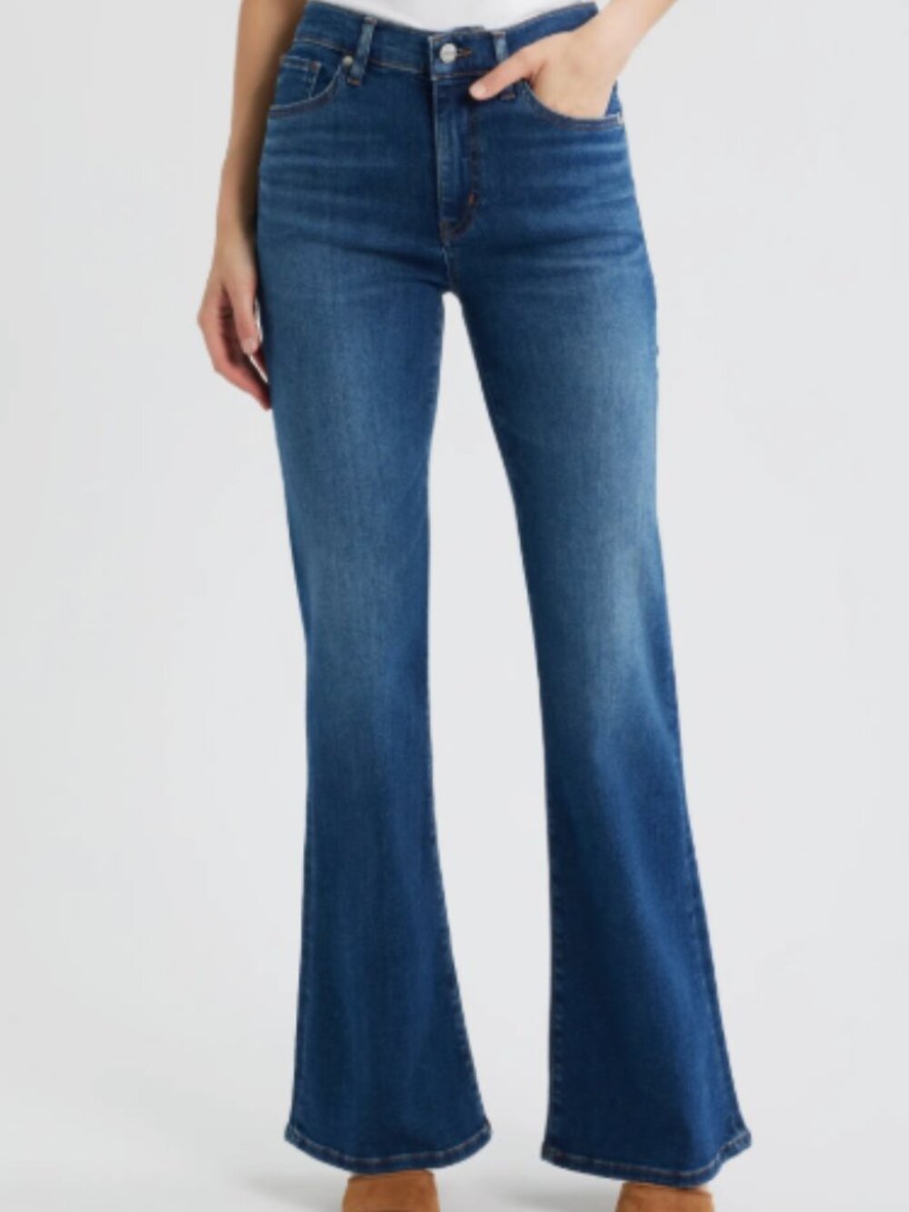 FRAME High Waist Flare Jeans